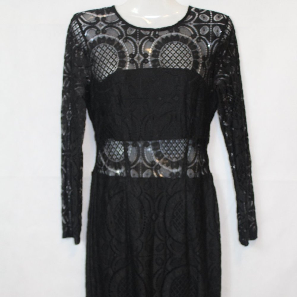 Misguided Black Lace Dress